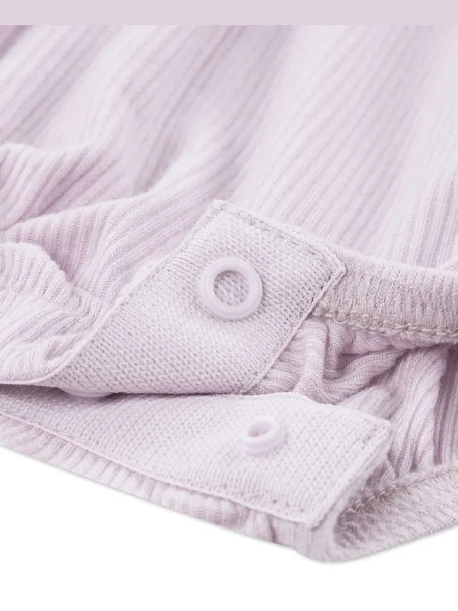 Комплект боди-комбинезонов с коротким рукавом Huggies — изображение 4 из 4, фиолетовый