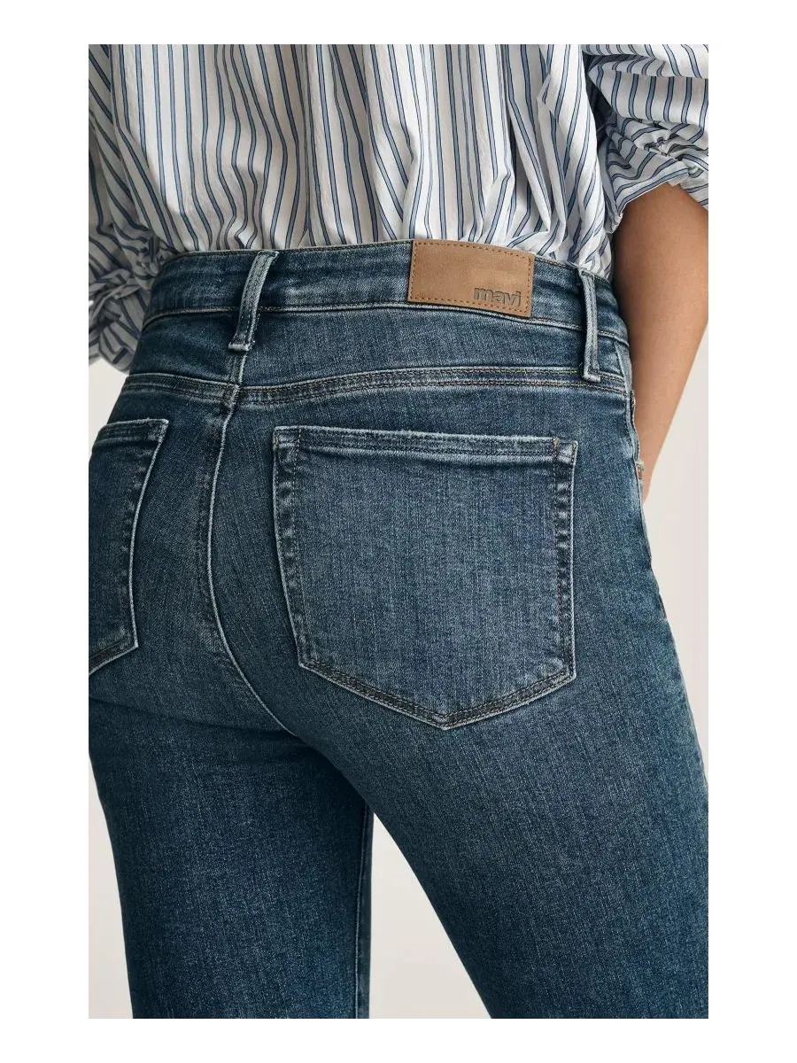 Джинсы-клеш с заниженной посадкой Anika Mavi Jeans — изображение 6 из 6, темный синий
