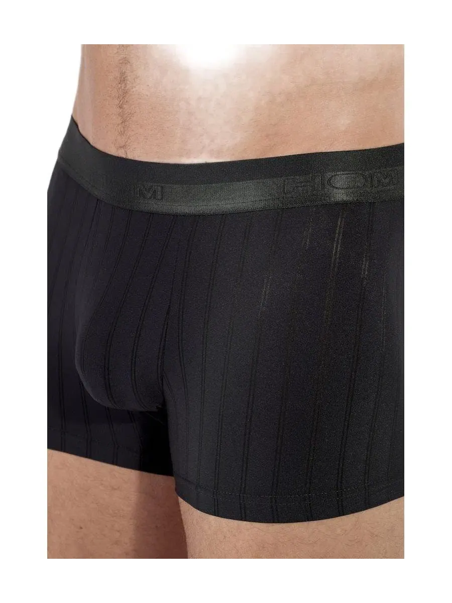 Трусы-боксеры из микрофибры, модель Chic HOM — изображение 2 из 5, черный