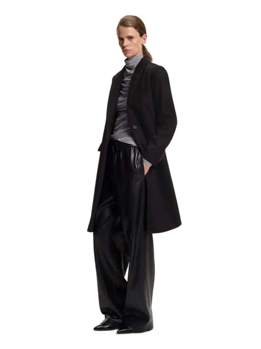 Пальто женское шерстяное с лацканами, модель Peak Lapels Hugo Boss