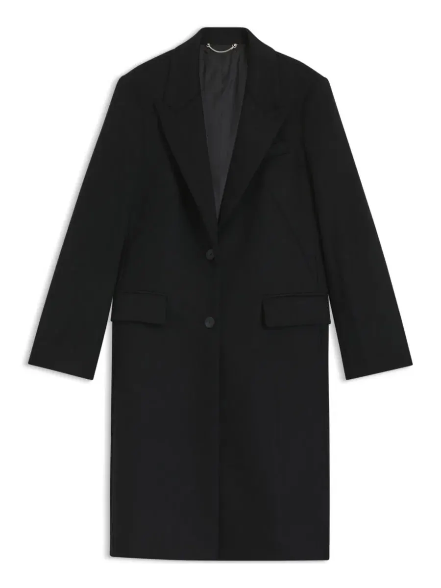 Пальто женское шерстяное с лацканами, модель Peak Lapels Hugo Boss — изображение 3 из 6, черный