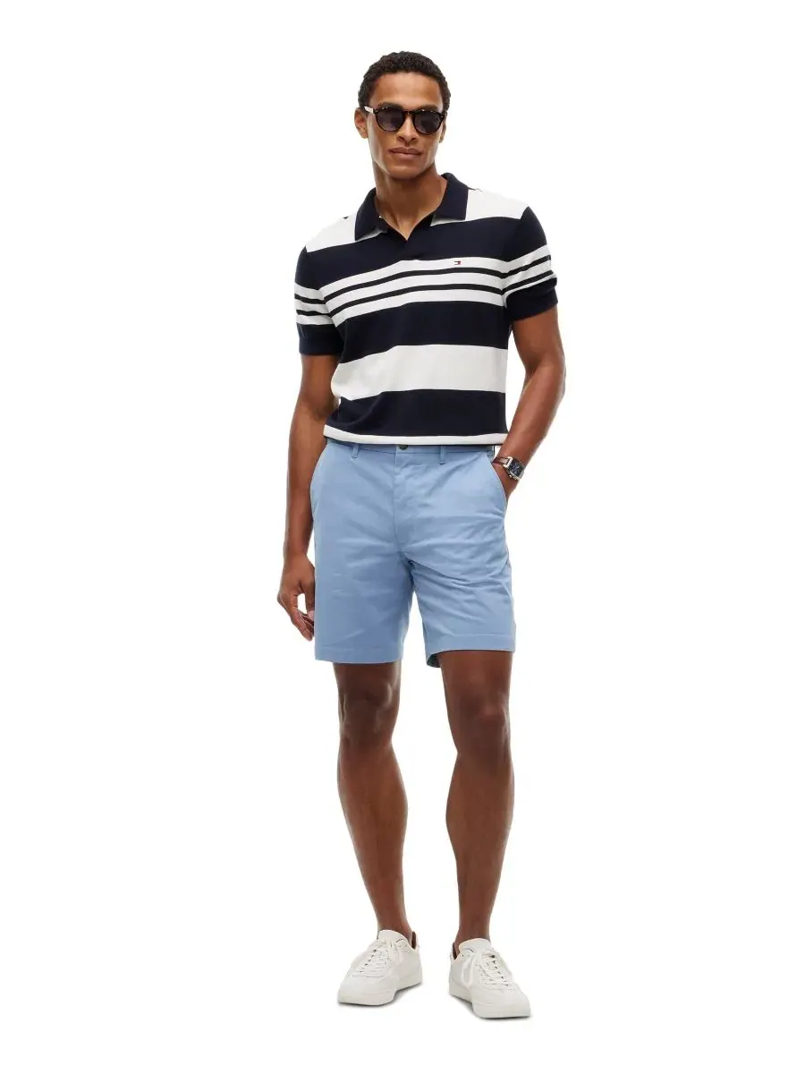 Шорты из твила Dover Essential Twill с длиной по внутреннему шву 20 см Tommy Hilfiger — изображение 2 из 4, синий