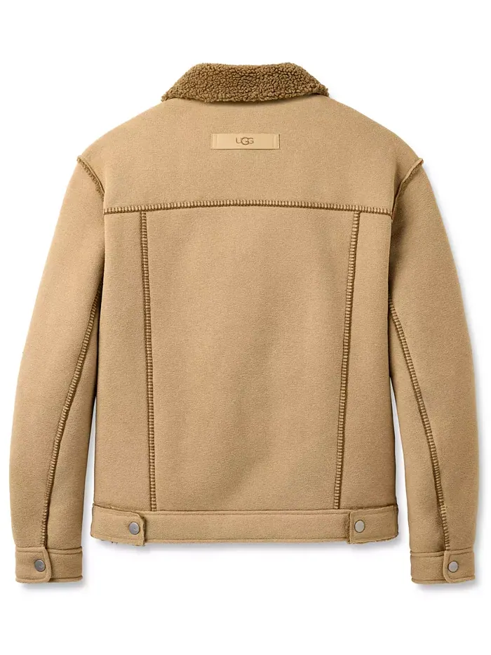 Мужская куртка UGG Janson Trucker с длинными рукавами Ugg — изображение 4 из 6, бежевый/бежевый
