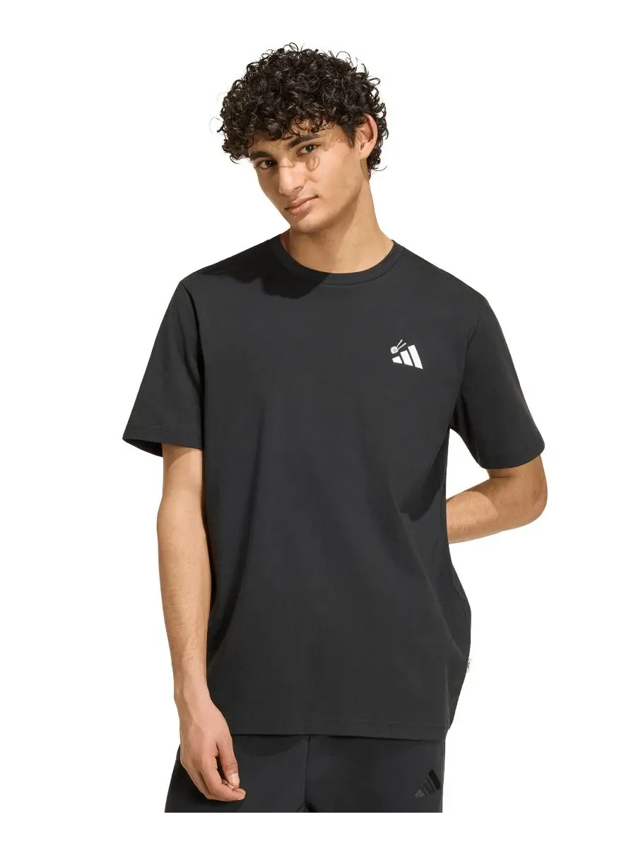 Футболка с графическим принтом Sushi Logo adidas — изображение 3 из 3, черный