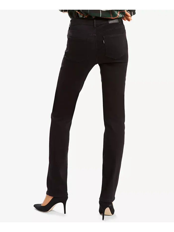 Женские классические джинсы Mid Rise с прямыми штанинами Levi'S — изображение 2 из 9, черный
