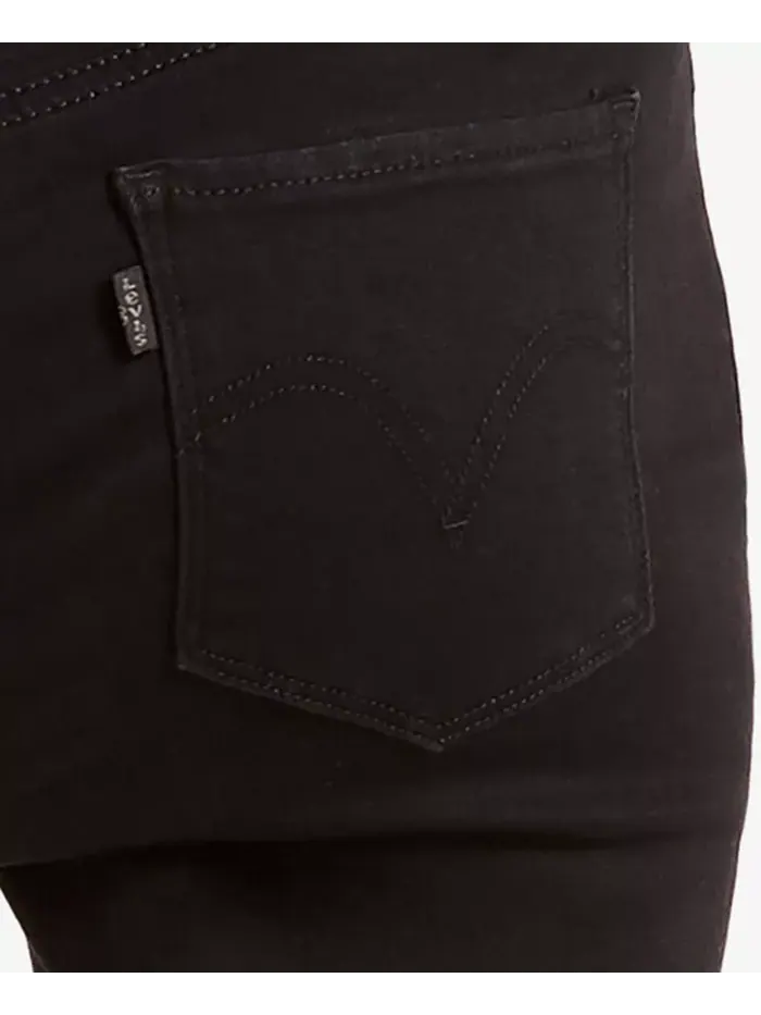 Женские классические джинсы Mid Rise с прямыми штанинами Levi'S — изображение 6 из 9, черный