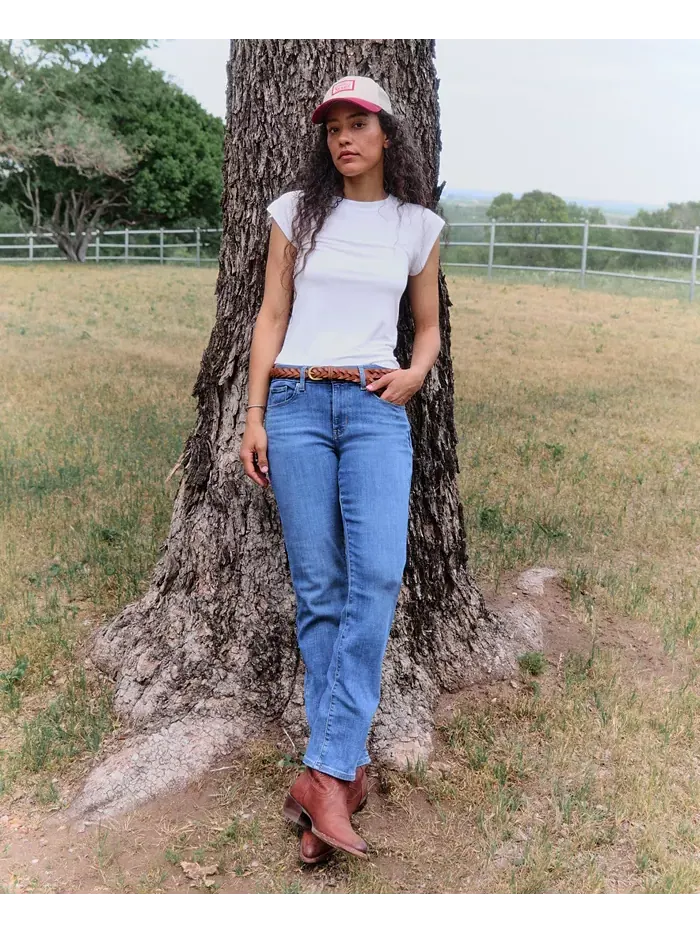Женские классические джинсы Mid Rise с прямыми штанинами Levi'S — изображение 8 из 9, черный