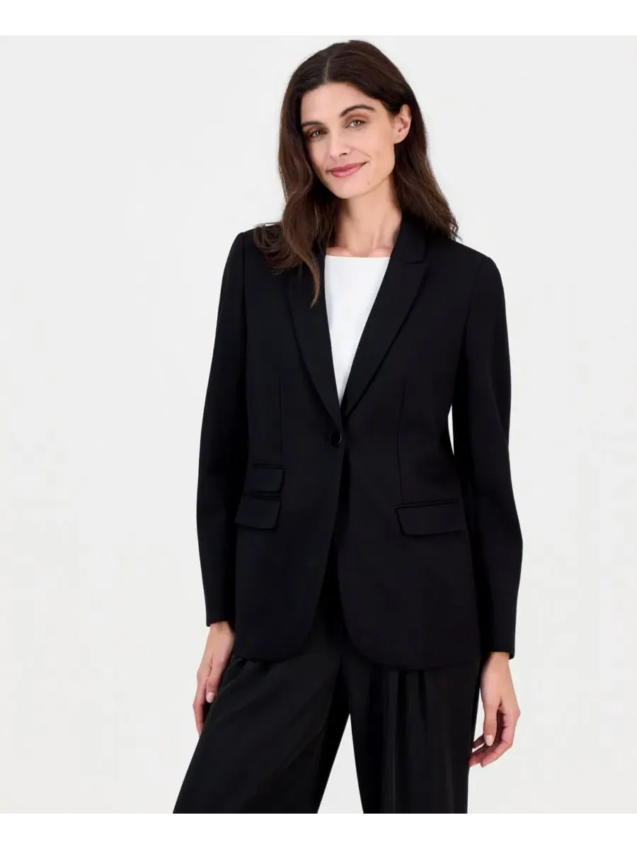 Пиджак однобортный с тремя карманами Anne Klein