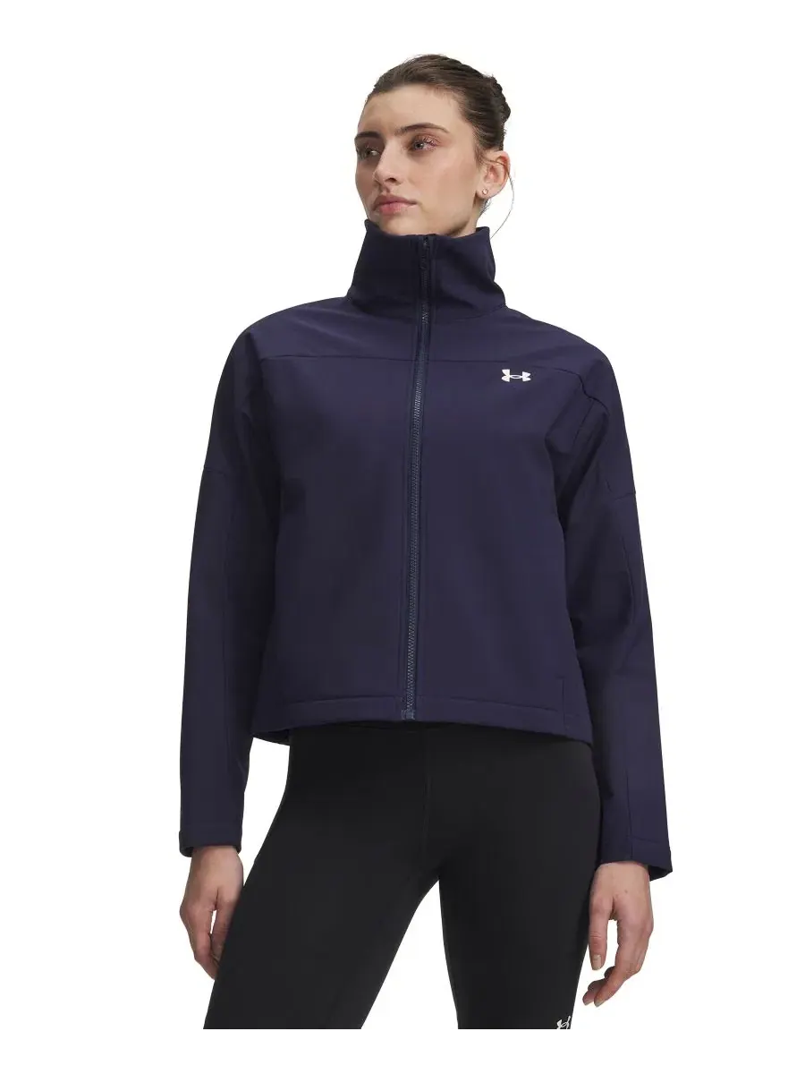 Женская куртка с воротником Shield Collared Under Armour — изображение 1 из 4, темно-синий