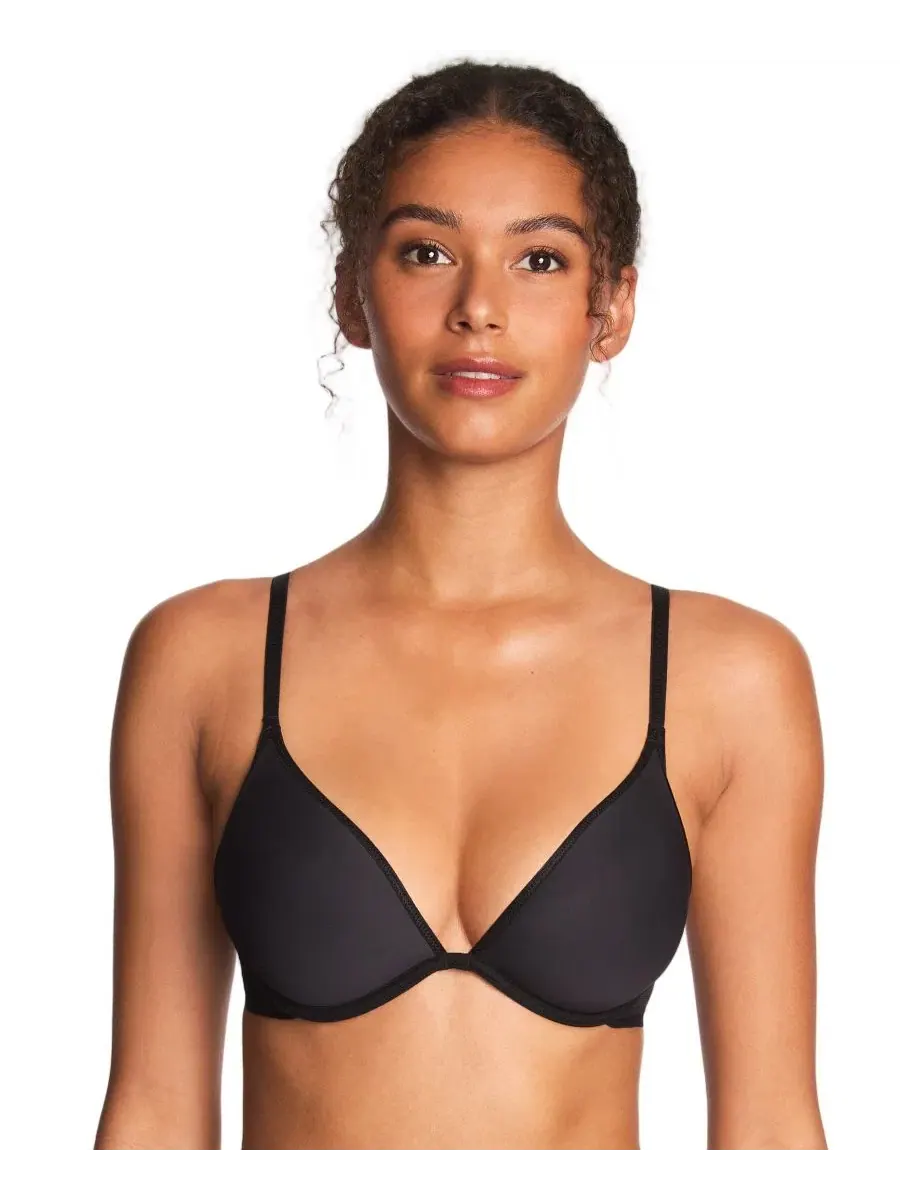 Бюстгальтер-майка с контурными чашками, модель Plunge Contour Low Coverage Underwire T-Shirt Bra — изображение 1 из 5, ночь