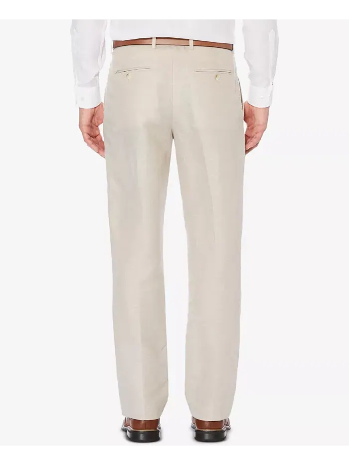 Мужские классические брюки из льняной смеси в елочку Perry Ellis — 2
