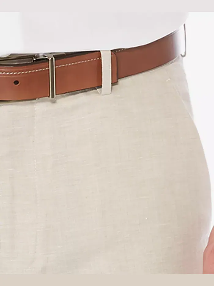 Мужские классические брюки из льняной смеси в елочку Perry Ellis — 4