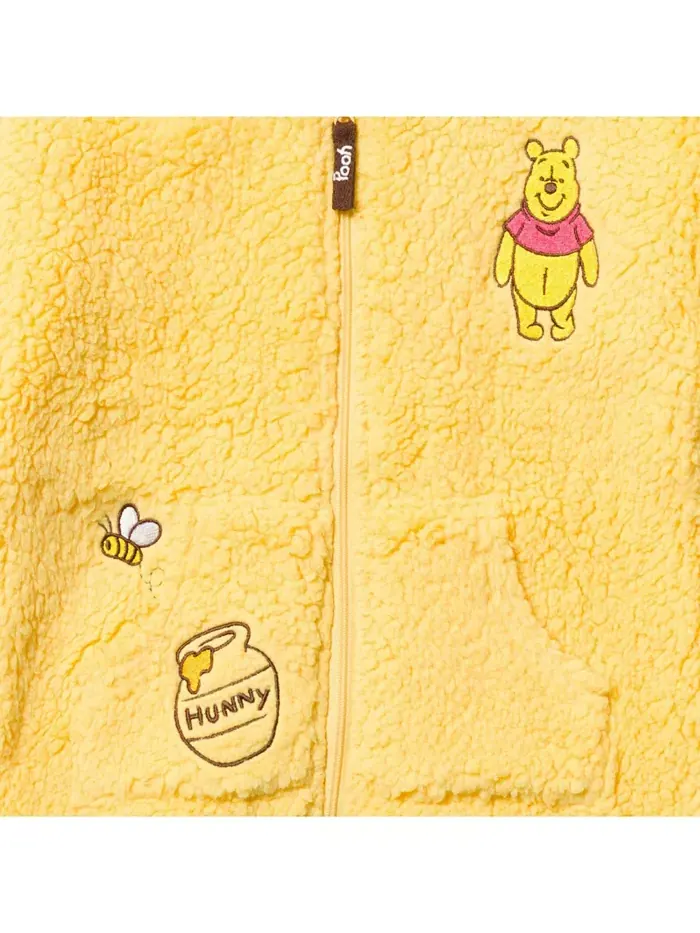 Детская толстовка с молнией для мальчиков Mickey Mouse Tigger Pluto Winnie the Pooh — изображение 3 из 3, желтый