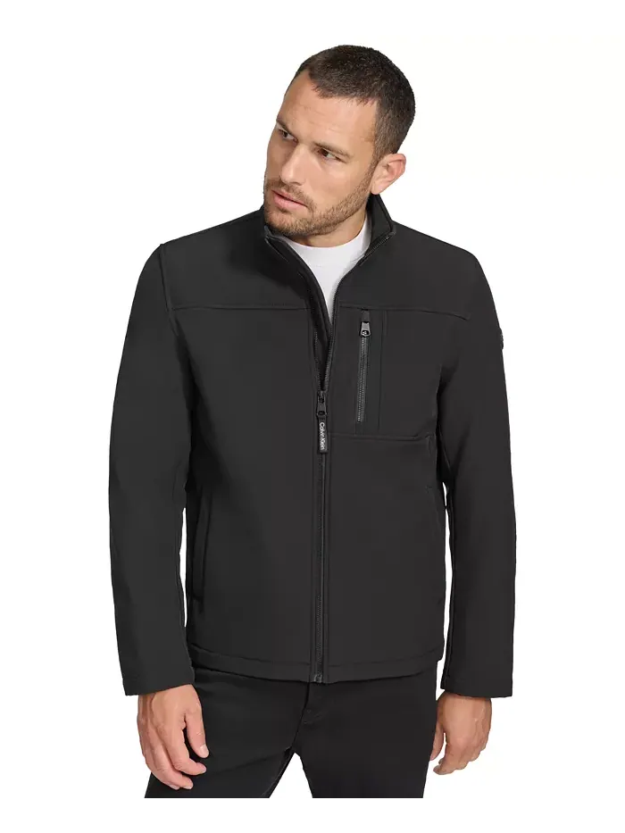 Ветровка Calvin Klein Infinite Stretch Soft Shell — изображение 2 из 8, черный