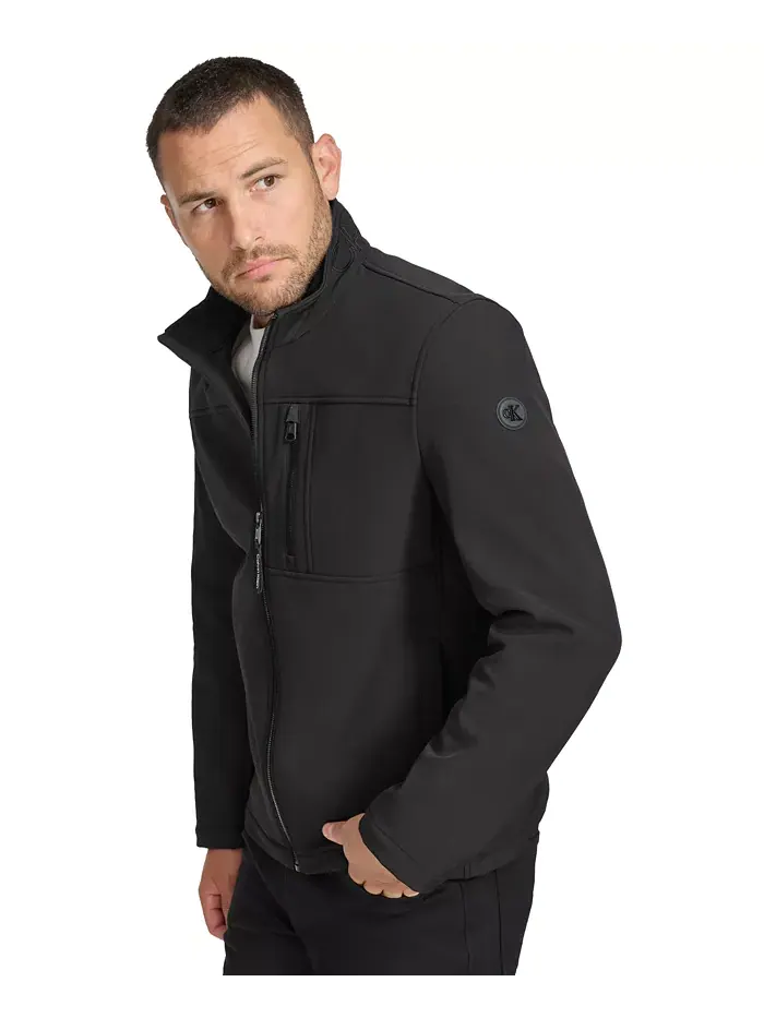 Ветровка Calvin Klein Infinite Stretch Soft Shell — изображение 4 из 8, черный