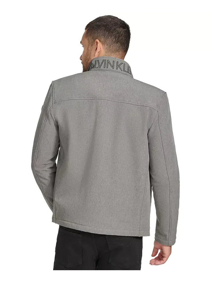 Ветровка Calvin Klein Infinite Stretch Soft Shell — изображение 3 из 8, светлый серый