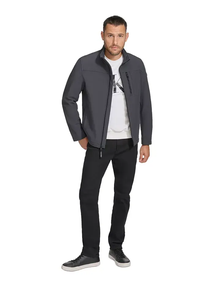 Ветровка Calvin Klein Infinite Stretch Soft Shell — изображение 7 из 9, железный