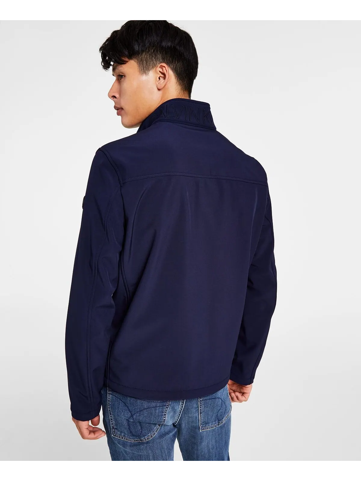 Ветровка Calvin Klein Infinite Stretch Soft Shell — изображение 3 из 5, темно-синий