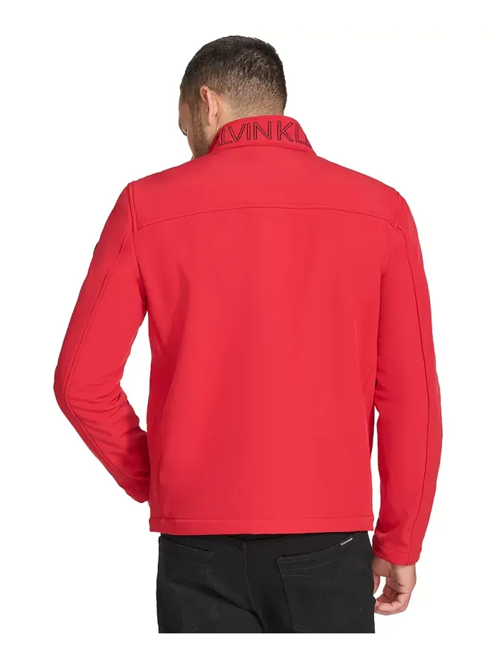 Ветровка Calvin Klein Infinite Stretch Soft Shell — изображение 3 из 7, глубокий красный