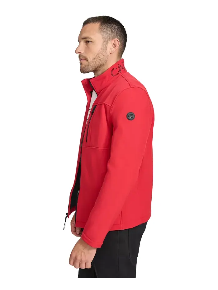 Ветровка Calvin Klein Infinite Stretch Soft Shell — изображение 4 из 7, глубокий красный