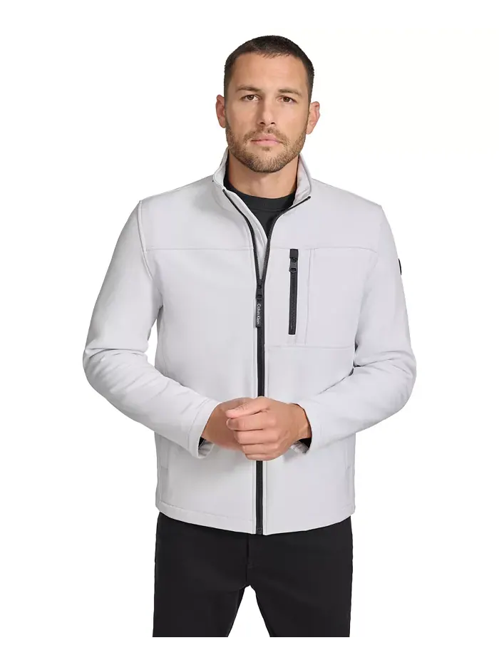 Ветровка Calvin Klein Infinite Stretch Soft Shell — изображение 2 из 8, белый