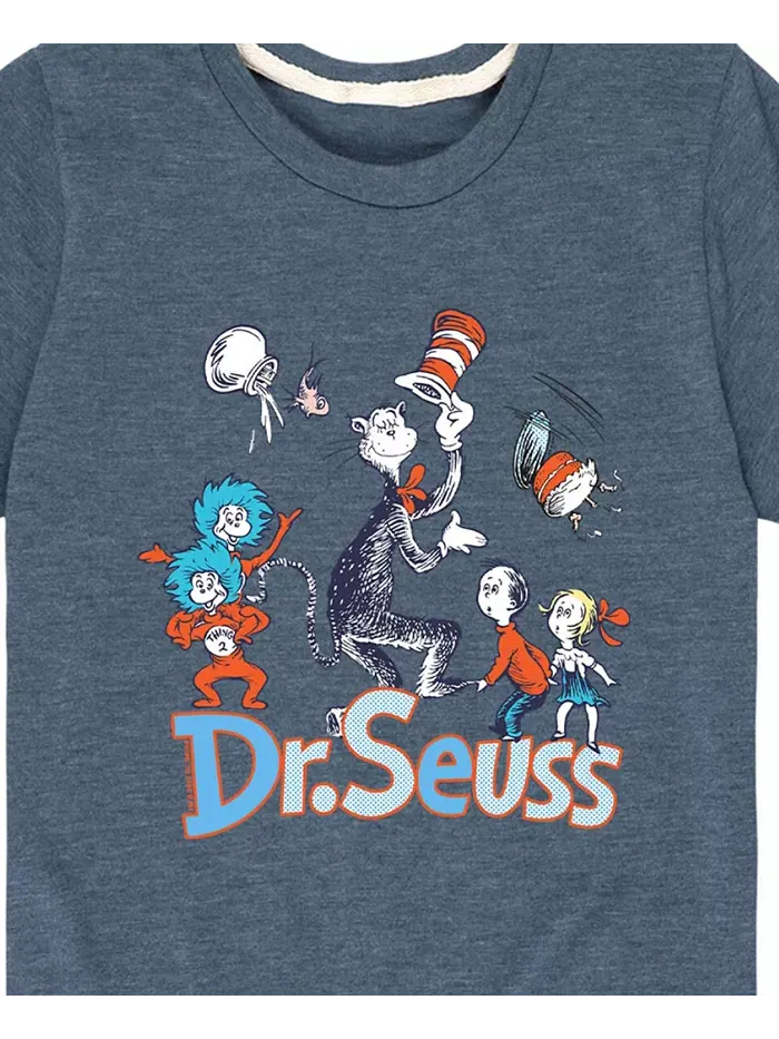 Футболка с принтом для мальчиков Toddler Boys Graphic T-Shirt Dr. Seuss — изображение 3 из 3, синий