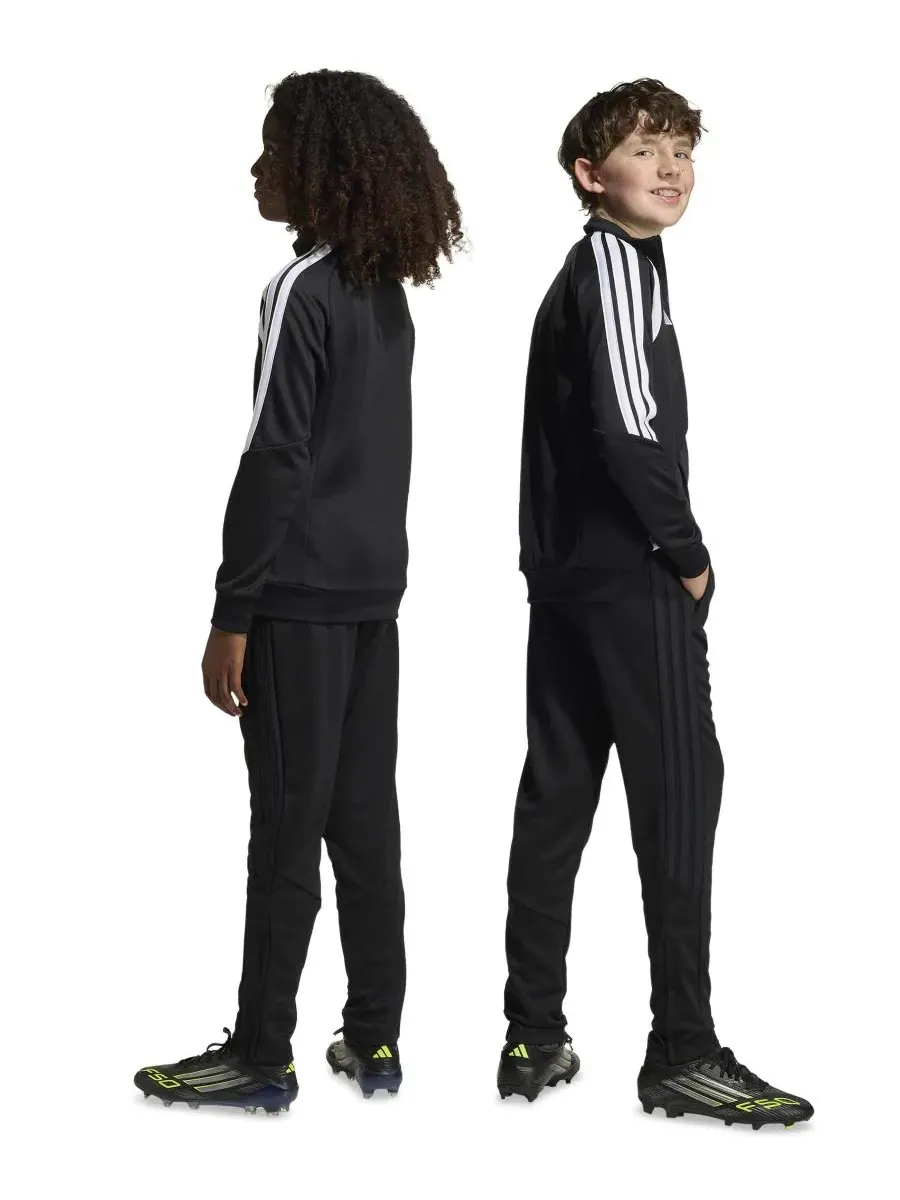 Детские тренировочные футбольные штаны Tiro 26 для мальчиков 6-20 лет Adidas — изображение 7 из 9, черный/черный