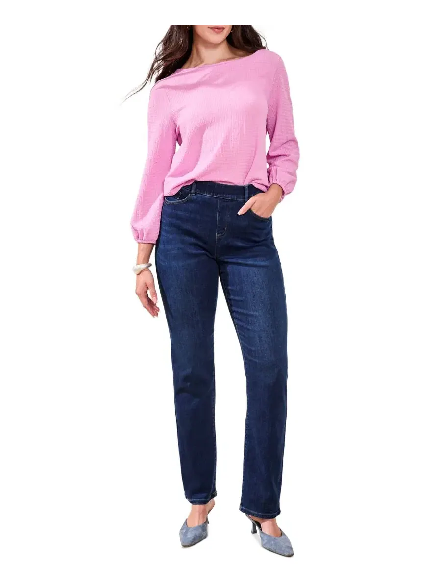 Женские джинсы Sophia Curvy Boundless Stretch Denim Pull-On Straight Leg Jeans Tribal