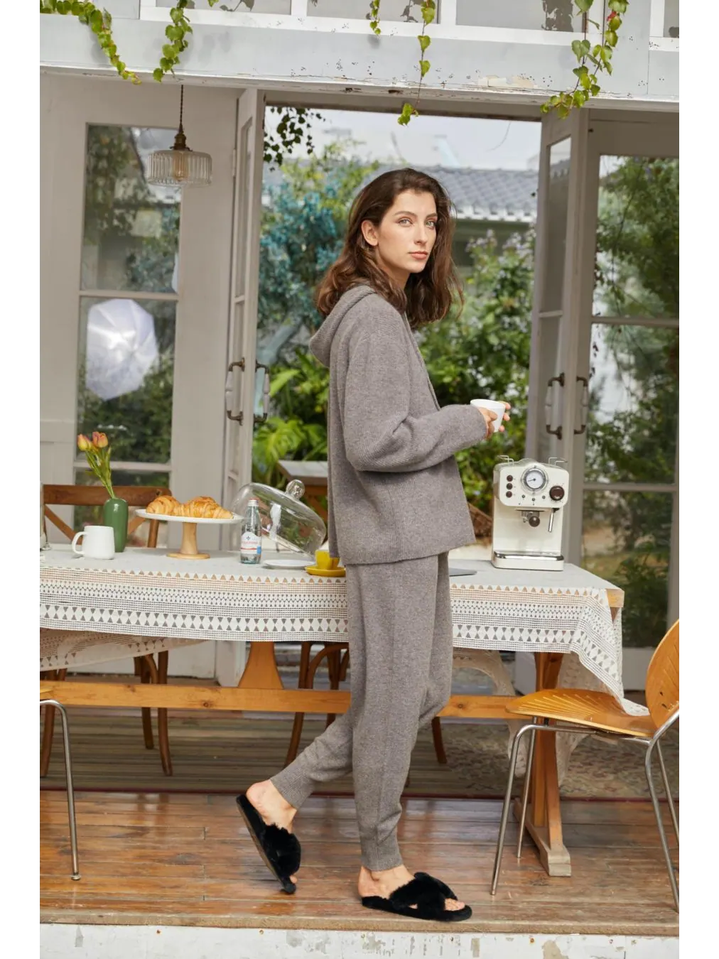 Кашемировый пуловер Bellemere Everyday Bellemere New York — изображение 4 из 9, коричневый