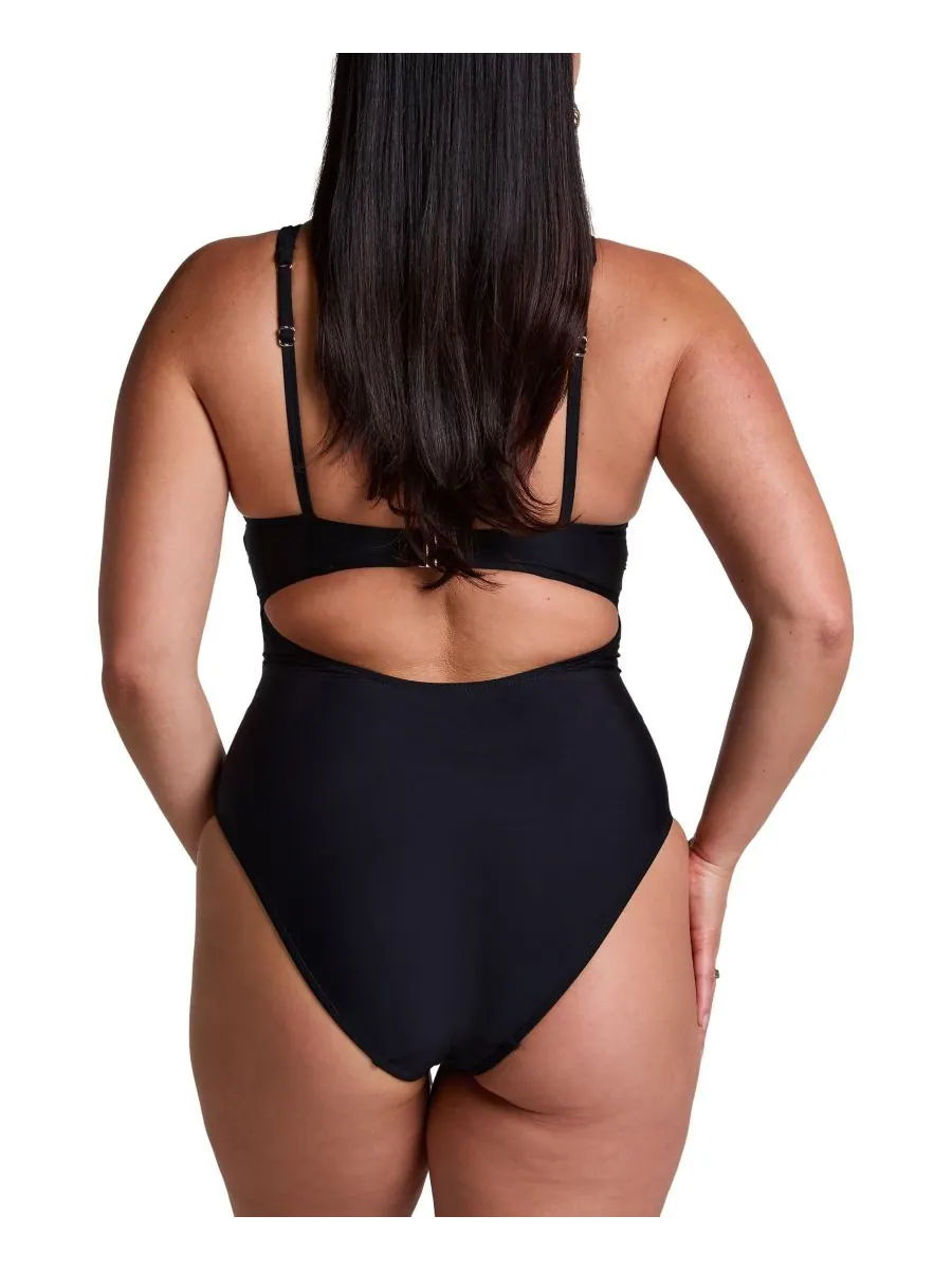 Женский корректирующий купальник Hunkemoller Luna Hunkemöller — изображение 4 из 4, черный