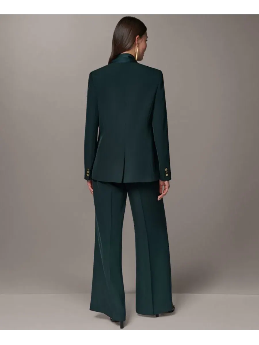 Женский блейзер с шарф-воротником Donna Karan New York — изображение 8 из 11, черный