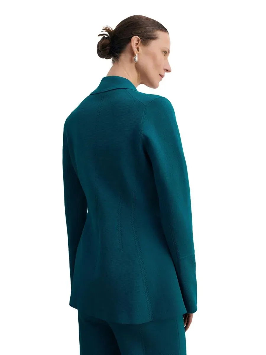 Женский двубортный блейзер Somerton Sculpt Knit The Fold — изображение 3 из 7, синий