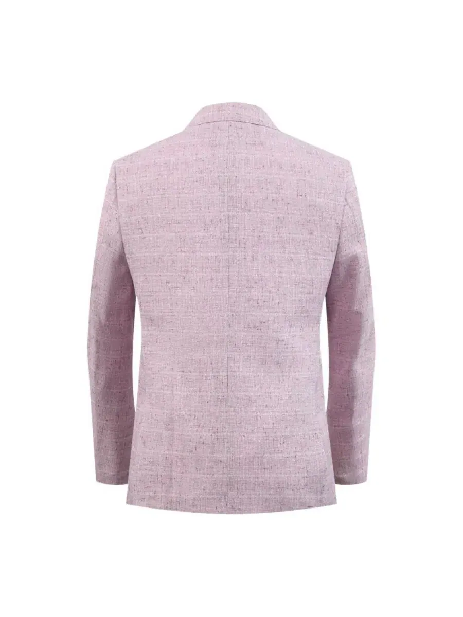 Пиджак спортивный с мелкой текстурой, Slim Fit Elie Balleh — изображение 4 из 5, розовый