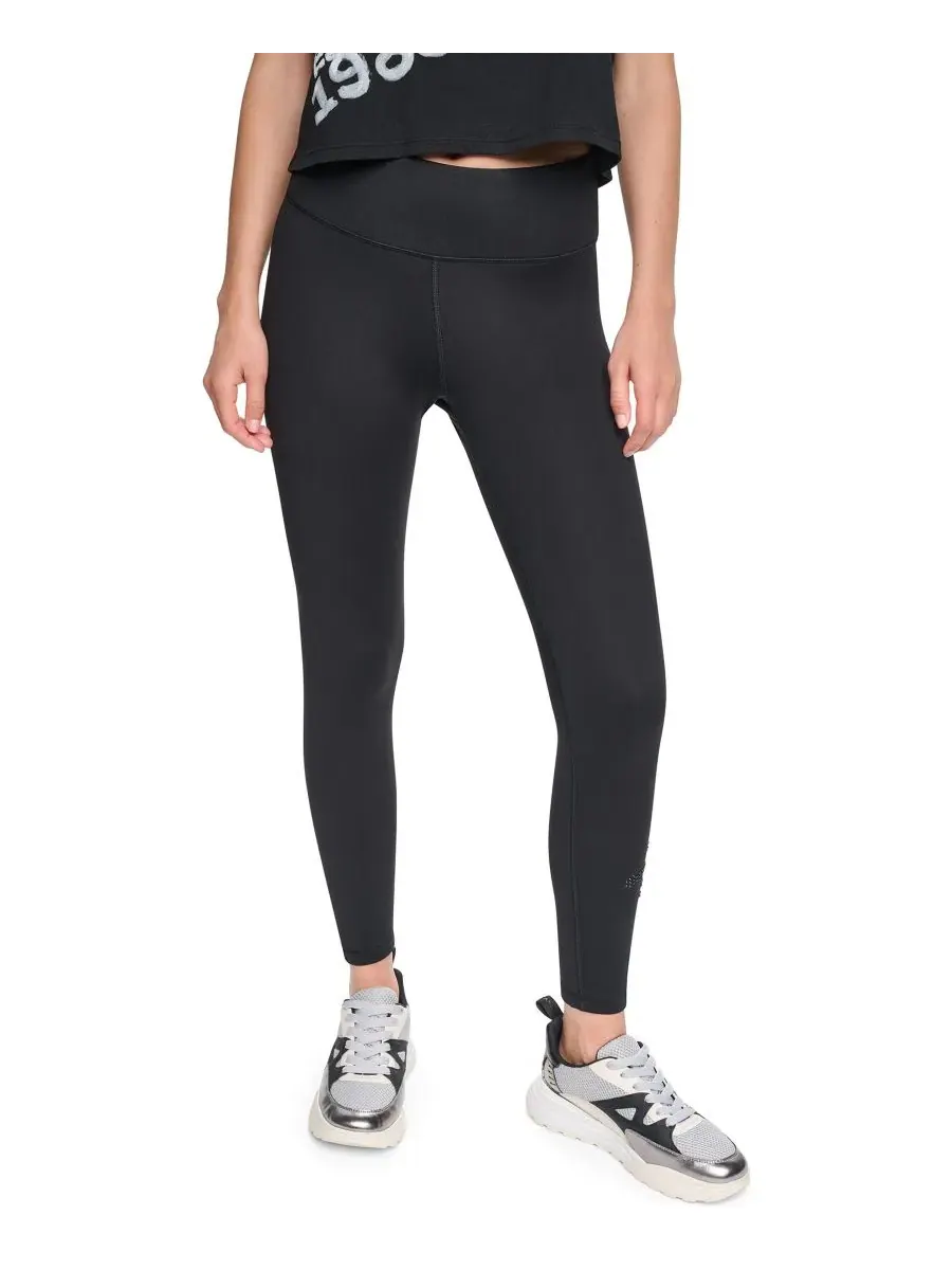 Леггинсы с высокой посадкой с принтом Graffiti Logo DKNY Sport