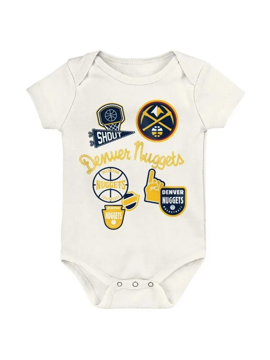 Комплект боди с коротким рукавом для малышей Denver Nuggets Littlest Player Outerstuff — изображение 3 из 4