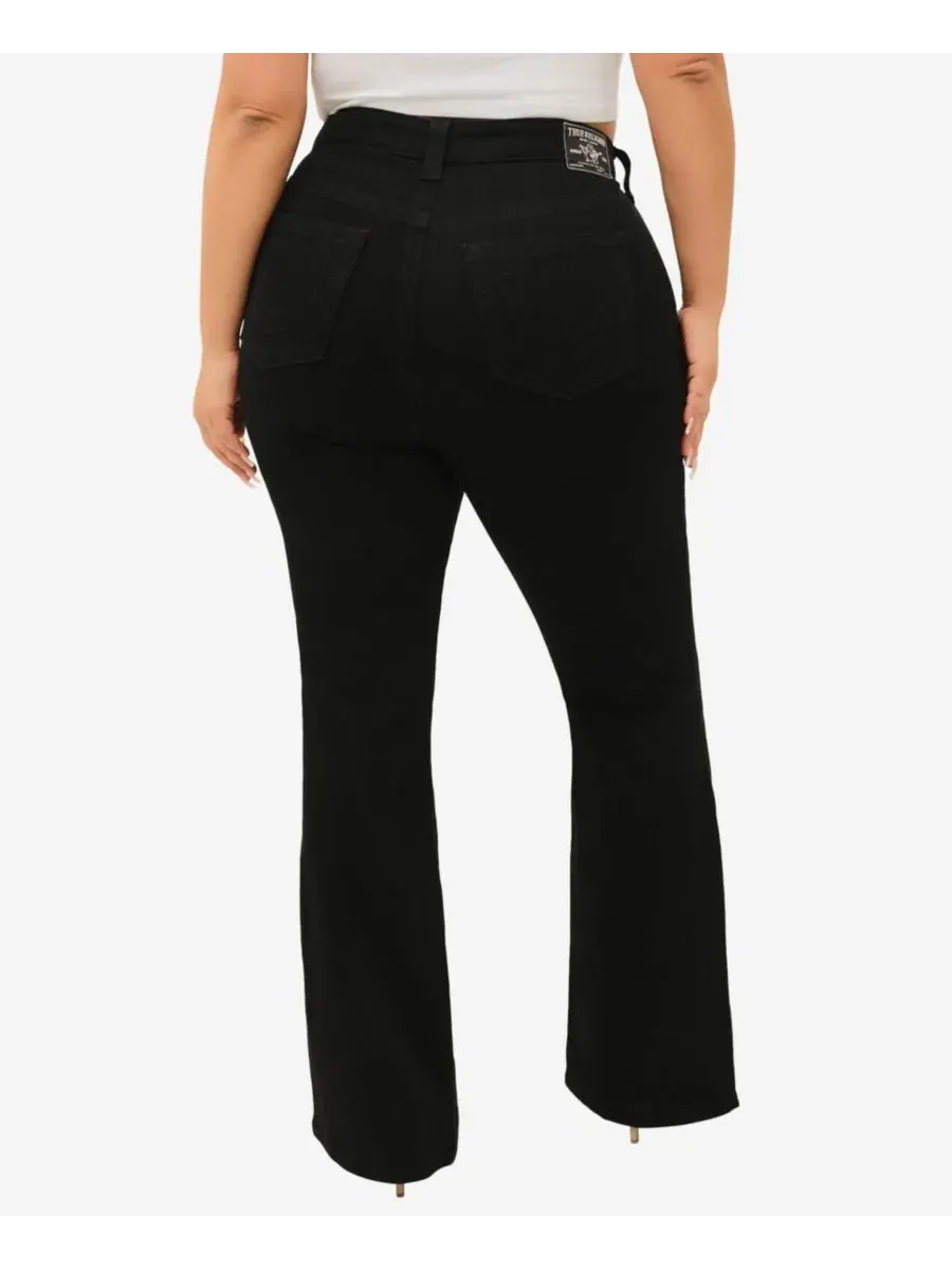 Джинсы Becca Bootcut Mid-Rise больших размеров True Religion — изображение 3 из 3, черный