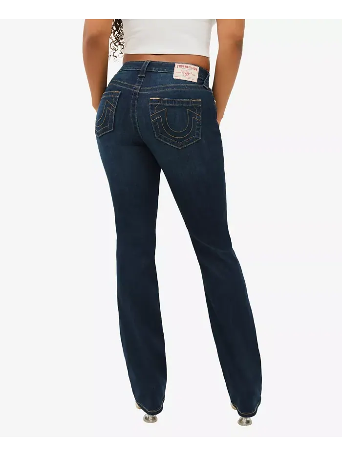 Женские джинсы Billie Mid Rise Straight True Religion — изображение 2 из 5, индиго