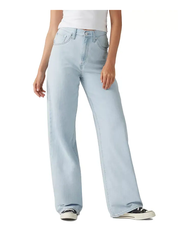 Женские мешковатые джинсы с затягивающейся талией, легкие Levi's