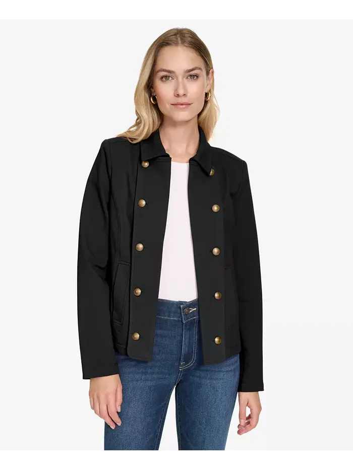 Женская куртка капитана с открытым передом. Только онлайн Nautica Jeans — изображение 1 из 1, черный
