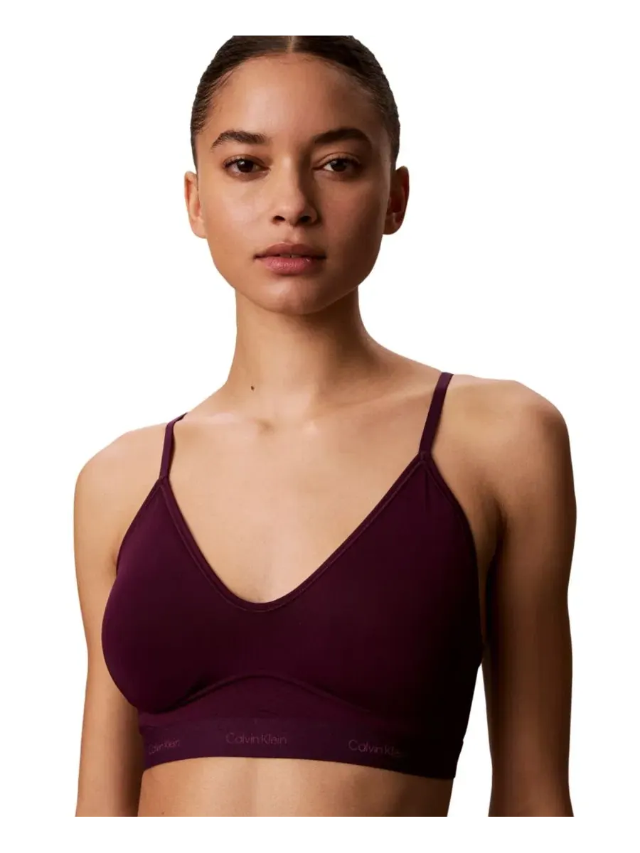 Бюстгальтер-бра Calvin Klein — изображение 1 из 6, темный фиолетовый
