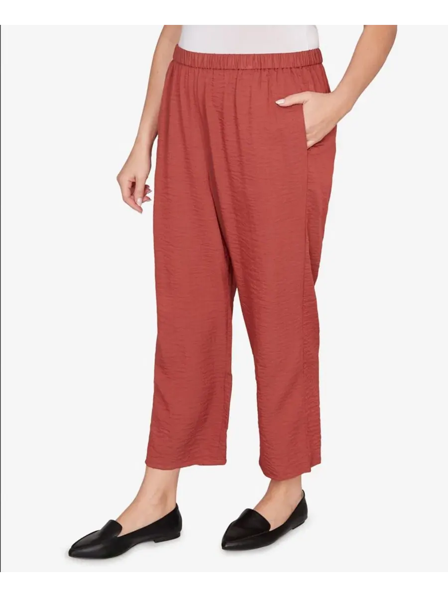 Широкие брюки Spice Market Alfred Dunner — изображение 2 из 5, коричневый