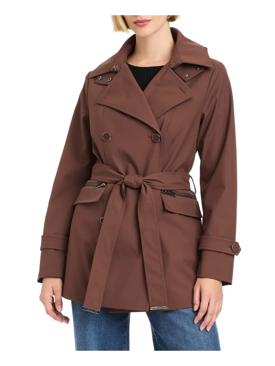 Женский двубортный тренч с поясом Vince Camuto