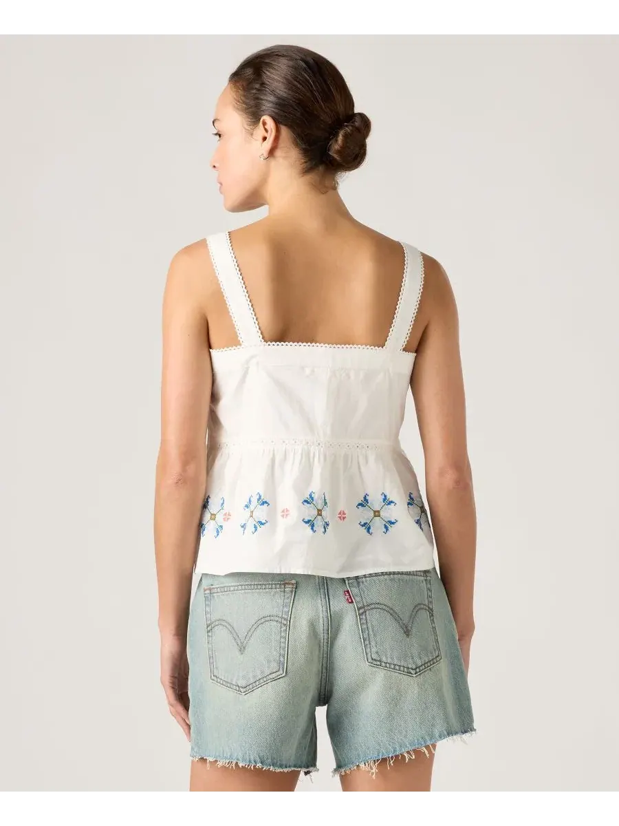 Блуза без рукавов с квадратным вырезом Mimi Levi's — 4