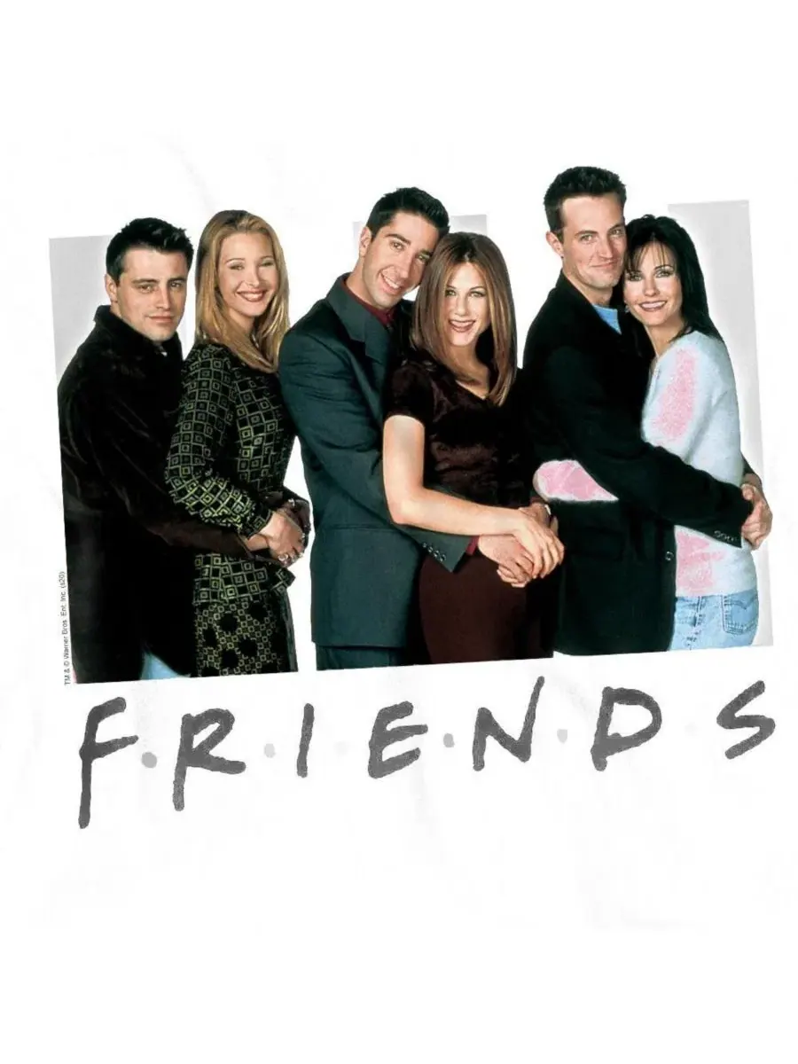Футболка с принтом Cast Logo Friends — изображение 3 из 3, белый