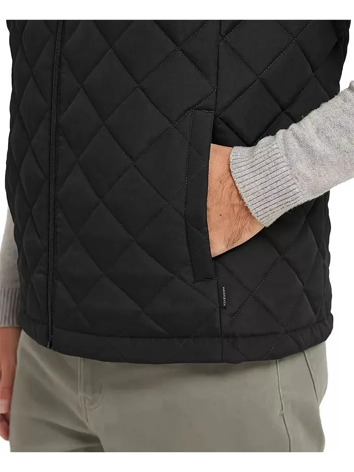 Мужской жилет Diamond Quilted Heritage Hawke & Co. — изображение 4 из 5, черный