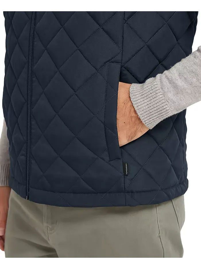 Мужская стеганая жилетка Diamond Quilted Heritage Hawke & Co. — изображение 3 из 4, темно-синий