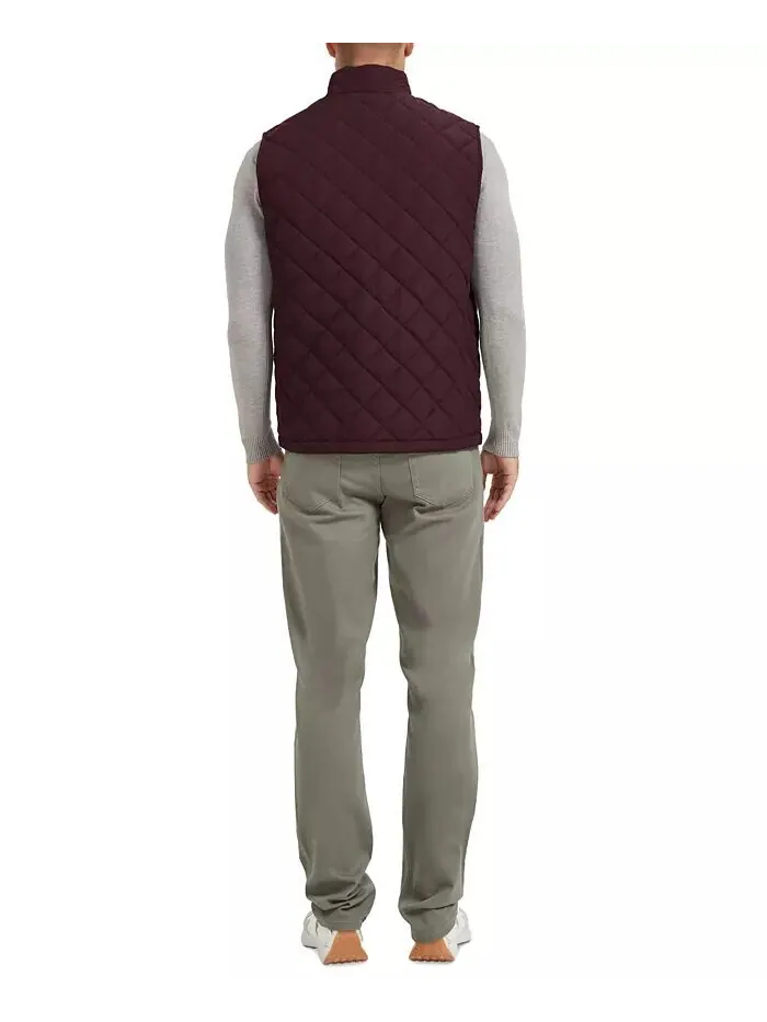 Мужской жилет Diamond Quilted Heritage Hawke & Co. — изображение 2 из 5, бордовый