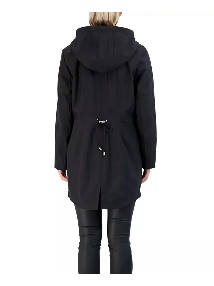 Женская куртка Soft Shell с капюшоном Sebby Collection — изображение 2 из 2, черный