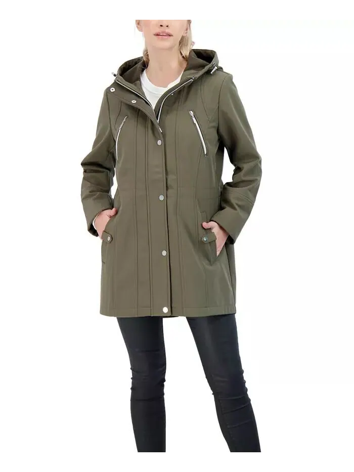 Женская куртка Soft Shell с капюшоном Sebby Collection — изображение 1 из 3, оливковый