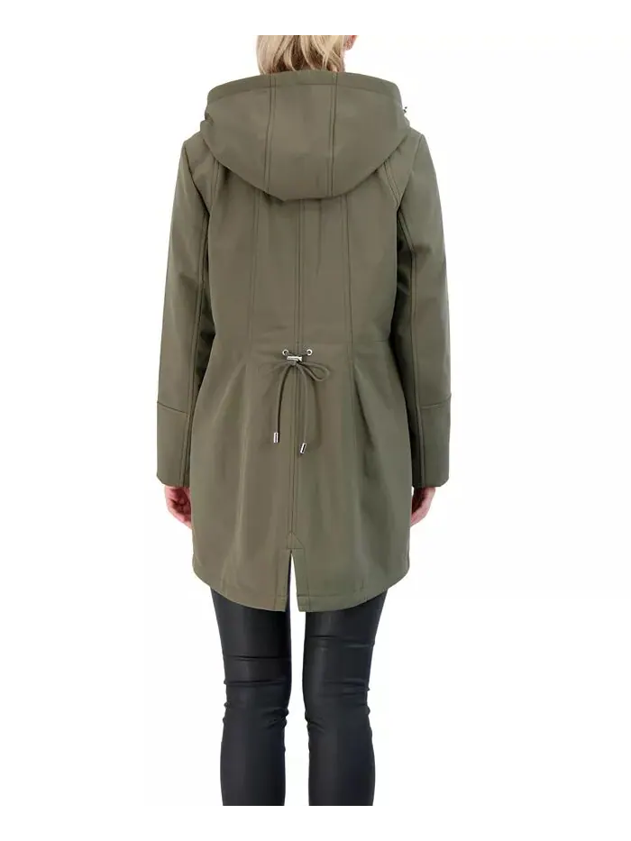 Женская куртка Soft Shell с капюшоном Sebby Collection — изображение 3 из 3, оливковый